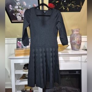 Ann Taylor Black Long Sleeve Dress